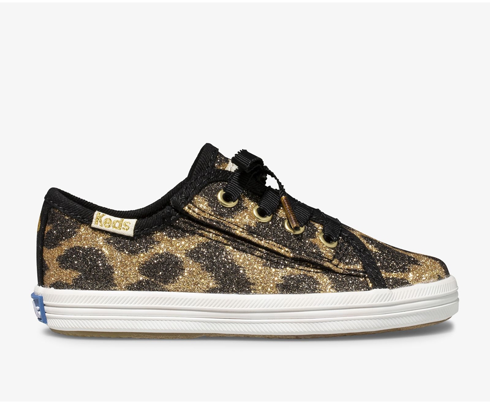 Zapatillas Keds Niños Leopardo - Kate Spade New York Kickstart Jr. Glitter Leopard - 270-KWIZOX